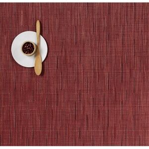 Chilewich Bamboo Placemats, Set of 6. Cranberry. Indoor/outdoor, easy clean!